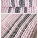 Bobbles and Stripes Baby Blanket Free Crochet Pattern