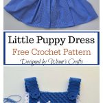 C2C Little Puppy Blue Dress Free Crochet Pattern