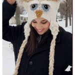 Crocodile Stitch Owl Hat Free Crochet Pattern and Video Tutorial