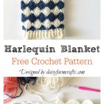 Harlequin Stitch Blanket Free Crochet Pattern