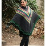 Hooded Poncho Free Crochet Pattern