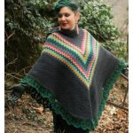 Hooded Poncho Free Crochet Pattern