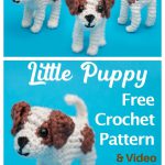 Little Puppy Jack Russell Free Crochet Pattern and Video Tutorial