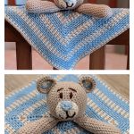 Moss Stitch Teddy Bear Lovey Free Crochet Pattern