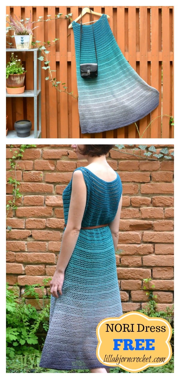 NORI Woman Dress FREE crochet pattern 