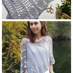 Pineapple Stitch Lace Poncho Free Crochet Pattern