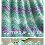Rickrack Rainbow Baby Blanket Free Crochet Pattern