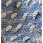 Tunisian Stitch Sky Clouds Blanket Free Crochet Pattern and Video Tutorial