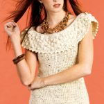 Tweed Off-Shoulder Dress Free Crochet Pattern