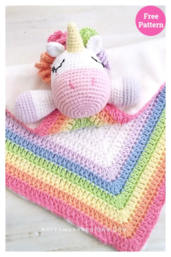 Unicorn Baby Lovey Free Crochet Pattern