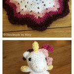 Unicorn Lovey Security Blanket Free Crochet Pattern