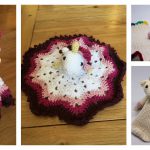 Unicorn Lovey Security Blanket Free Crochet Pattern