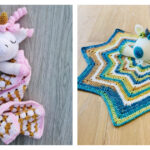 Unicorn Lovey Security Blanket Free Crochet Pattern