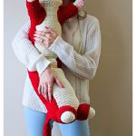 Valentine Kitty Pillow Free Crochet Pattern