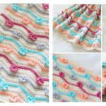 3D Flower Afghan Blanket Free Crochet Pattern