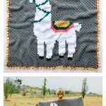 Alpaca Love C2C Blanket Free Crochet Pattern