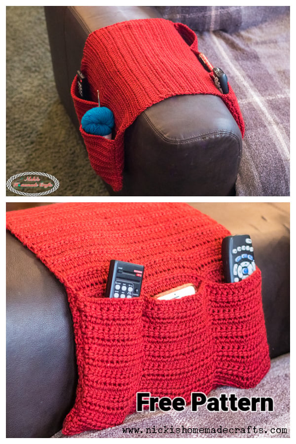Armchair Caddy Free Crochet Pattern