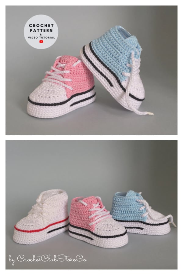 Baby Shoe Sneakers Crochet Pattern