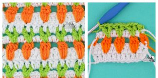 Carrot Stitch Free Crochet Pattern and Video Tutorial