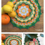 Citrus Mandala Free Crochet Pattern