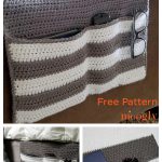 Cozy Couch and Bedside Organizer Caddy Free Crochet Pattern