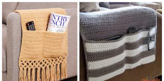 Cozy Couch and Bedside Organizer Caddy Free Crochet Pattern