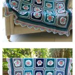 Daisy 3D Flower Afghan Blanket Free Crochet Pattern