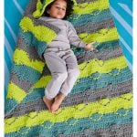 Dino Hood Blanket Free Crochet Pattern