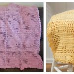 Filet Bunny Afghan Blanket Free Crochet Pattern and Video Tutorial