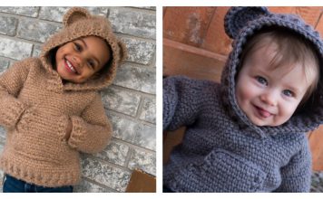 Kids Hoodie Free Crochet Pattern