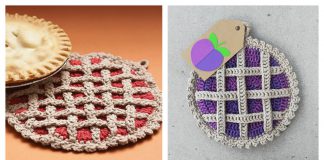Lattice Pie Pot Holder Free Crochet Pattern
