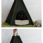 Pet Teepee Tent Free Crochet Pattern