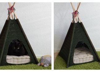 Pet Teepee Tent Free Crochet Pattern