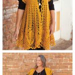 Pineapple Drop Cardigan Crochet Pattern