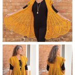 Pineapple Drop Cardigan Crochet Pattern