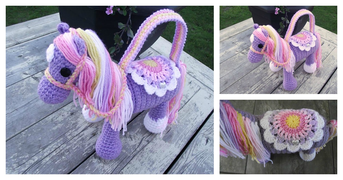 Crochet pony cheap purse pattern