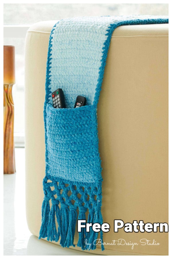 Slim Sofa Caddy Free Crochet Pattern