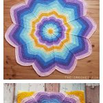 Spoke Flower Blanket Free Crochet Pattern