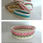 Tulip Stitch Basket Free Crochet Pattern