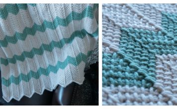 Tunisian Chevron Baby Blanket Free Crochet Pattern