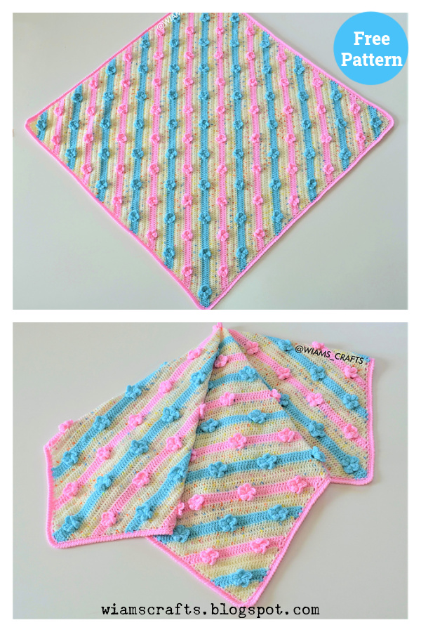 Uniflower Baby Blanket Free Crochet Pattern 