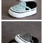 Vans Style Baby Booties Crochet Pattern