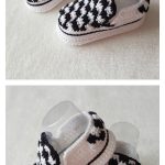 Vans Style Baby Booties Crochet Pattern