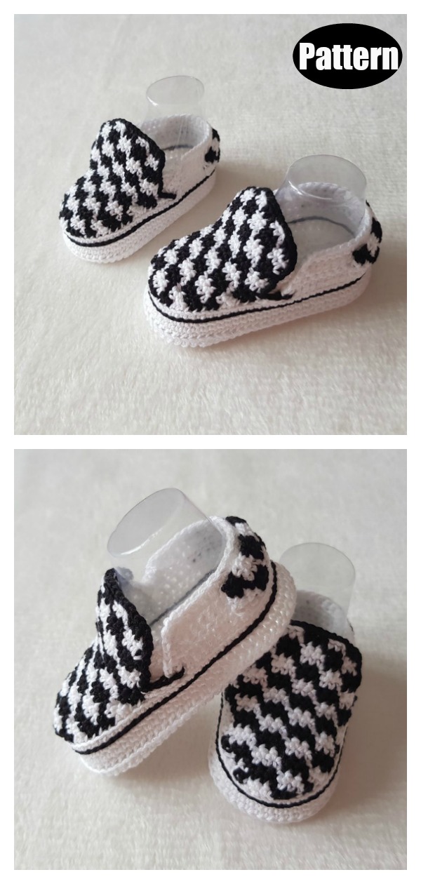 free crochet pattern for baby vans shoes