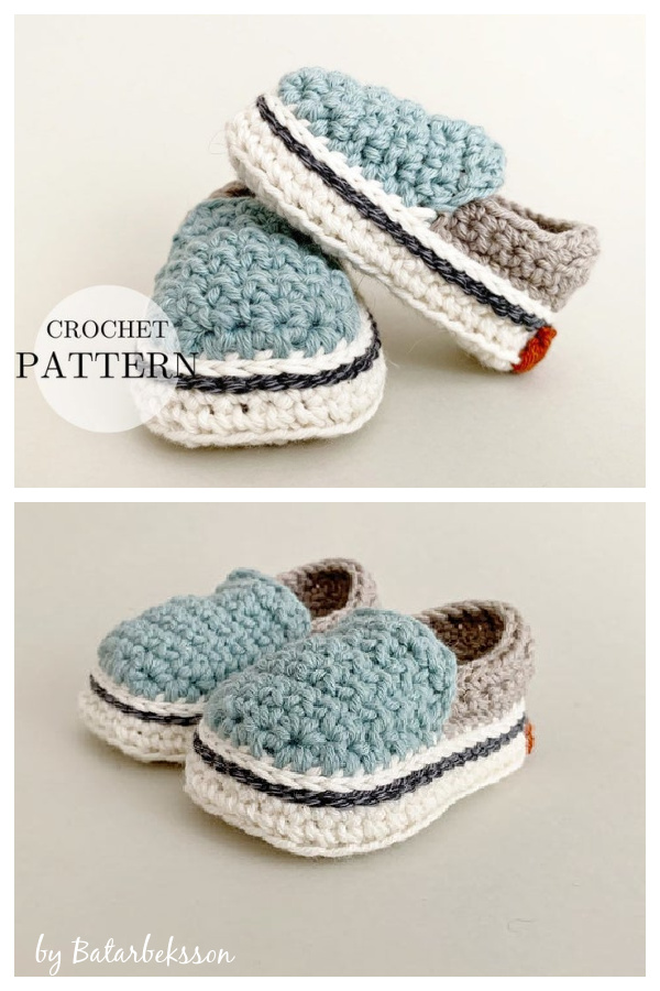 Vans Style Baby Sneaker Crochet Pattern