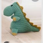 Bob the T-Rex Dinosaur Free Crochet Pattern