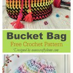 Butterfly Wings Bucket Bag Free Crochet Pattern