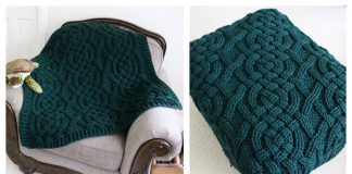 Cloverhill Cable Blanket Crochet Pattern