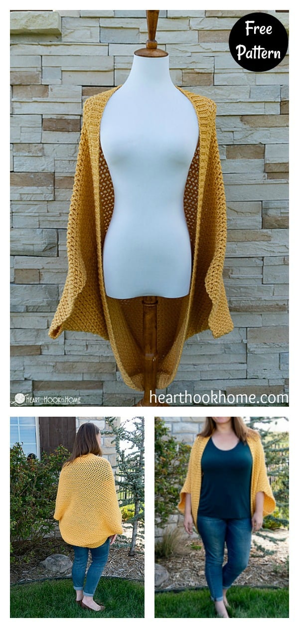 Cocoon Sweater Free Crochet Pattern