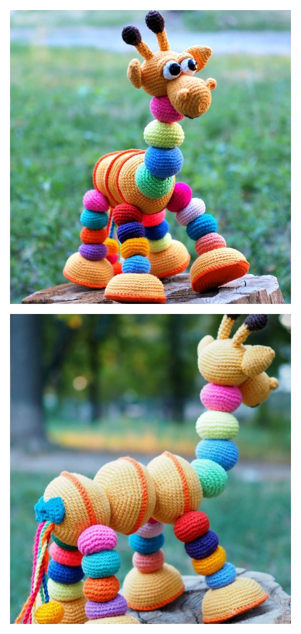 Crochet Amigurumi Giraffe Toy